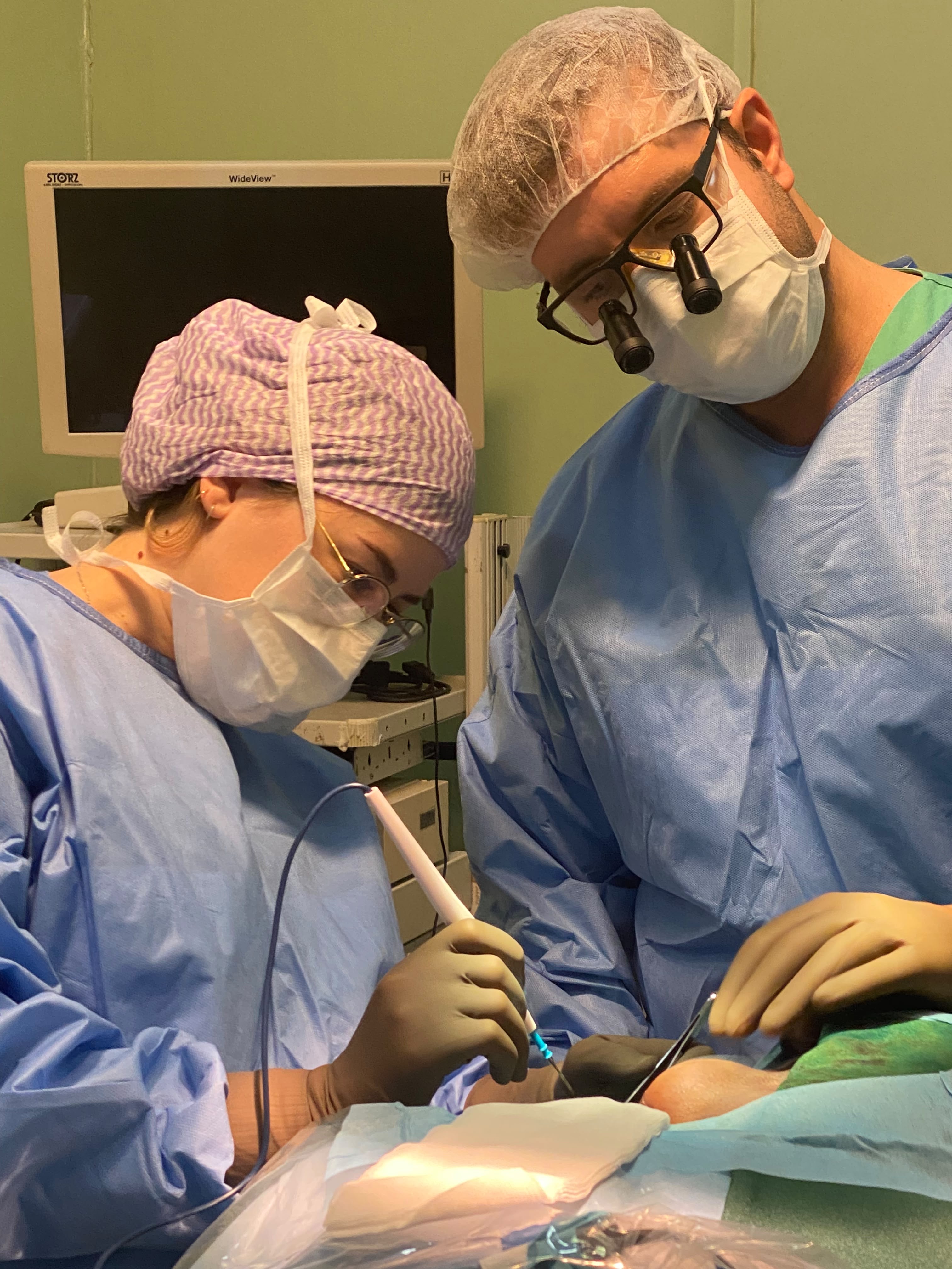 Intervento chirurgico endoscopico